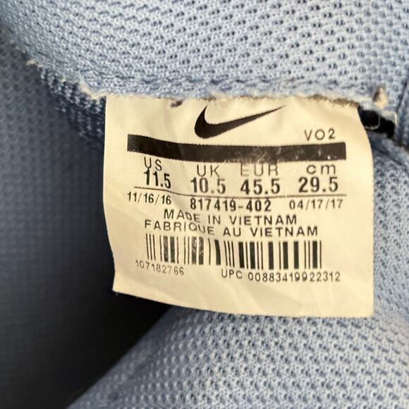 Nike Air Force 1 Ultra Flyknit Low Top Sneakers in Work Blue Men's 11.5 Comfort - Picture 9 of 9